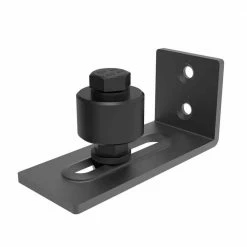 Buy ๐ Boyel Living 3.66 in. Black Steel Adjustable Heavy-Duty Sliding Barn Door Floor Guide Hardware ๐