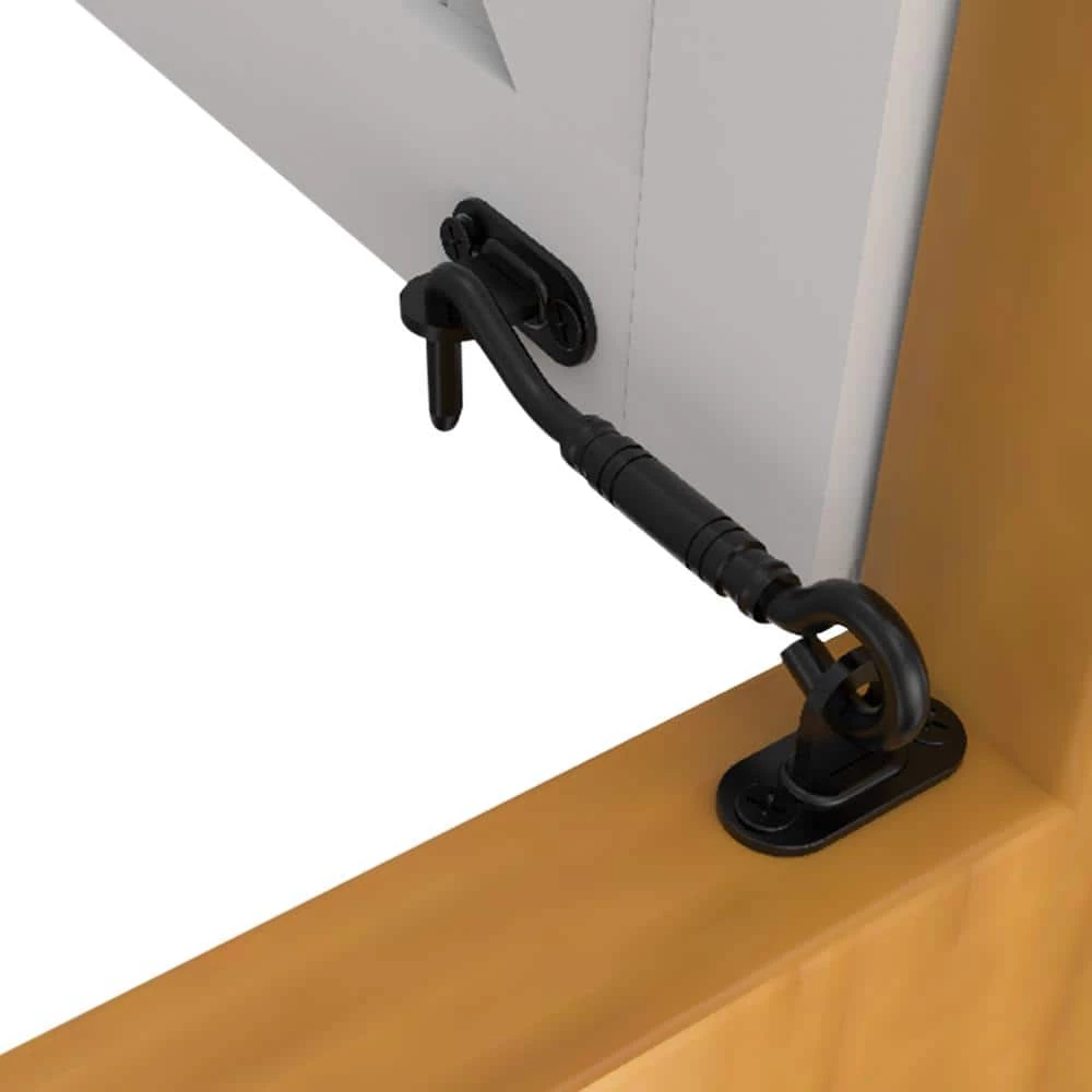 Buy 🛒 Boyel Living 4 in. Black Steel Sliding Barn Door Hook Lock Latch 👍 - Image 7