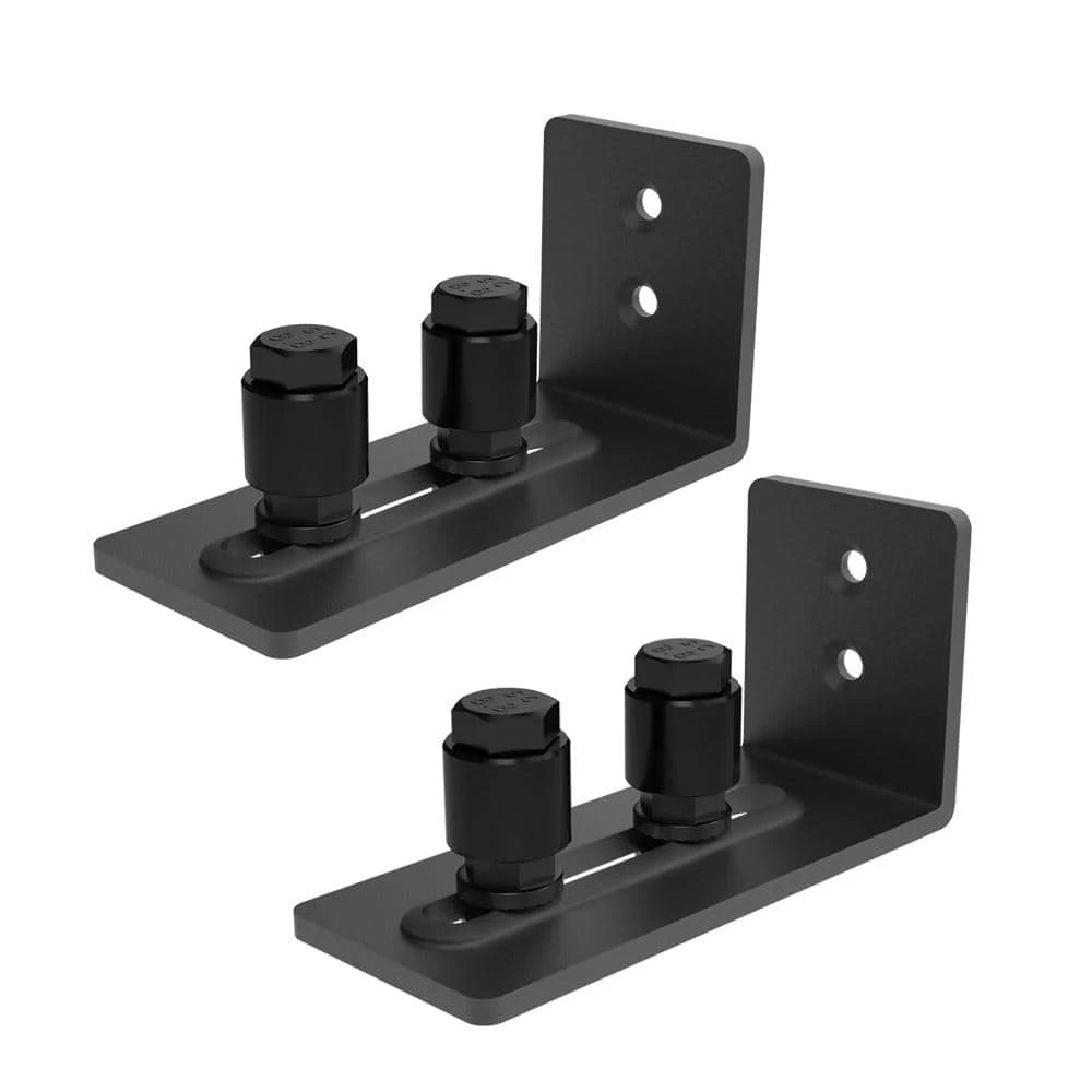 Wholesale ๐คฉ Boyel Living 4.86 in. Black Steel Heavy-Duty Sliding Barn Door Floor Guide Hardware (2-Pack) ๐งจ