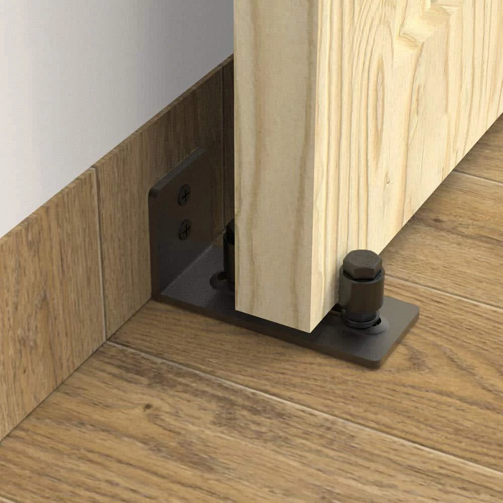 Wholesale ๐คฉ Boyel Living 4.86 in. Black Steel Heavy-Duty Sliding Barn Door Floor Guide Hardware (2-Pack) ๐งจ - Image 7