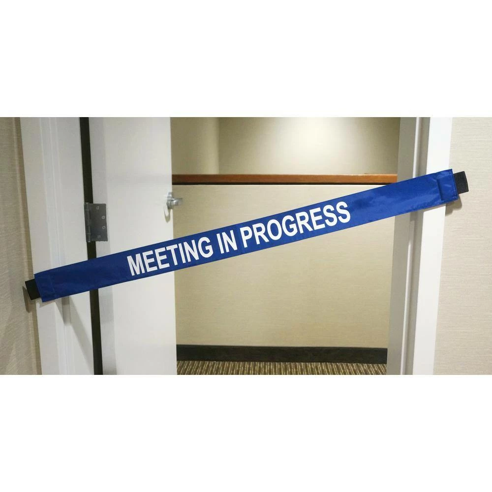 Best Sale ๐ฏ Magnetic Door Barrier Nylon Meeting in Progress Door Banner with Magnetic Ends fits Up To A Standard 36 in. W doorway โ - Image 2