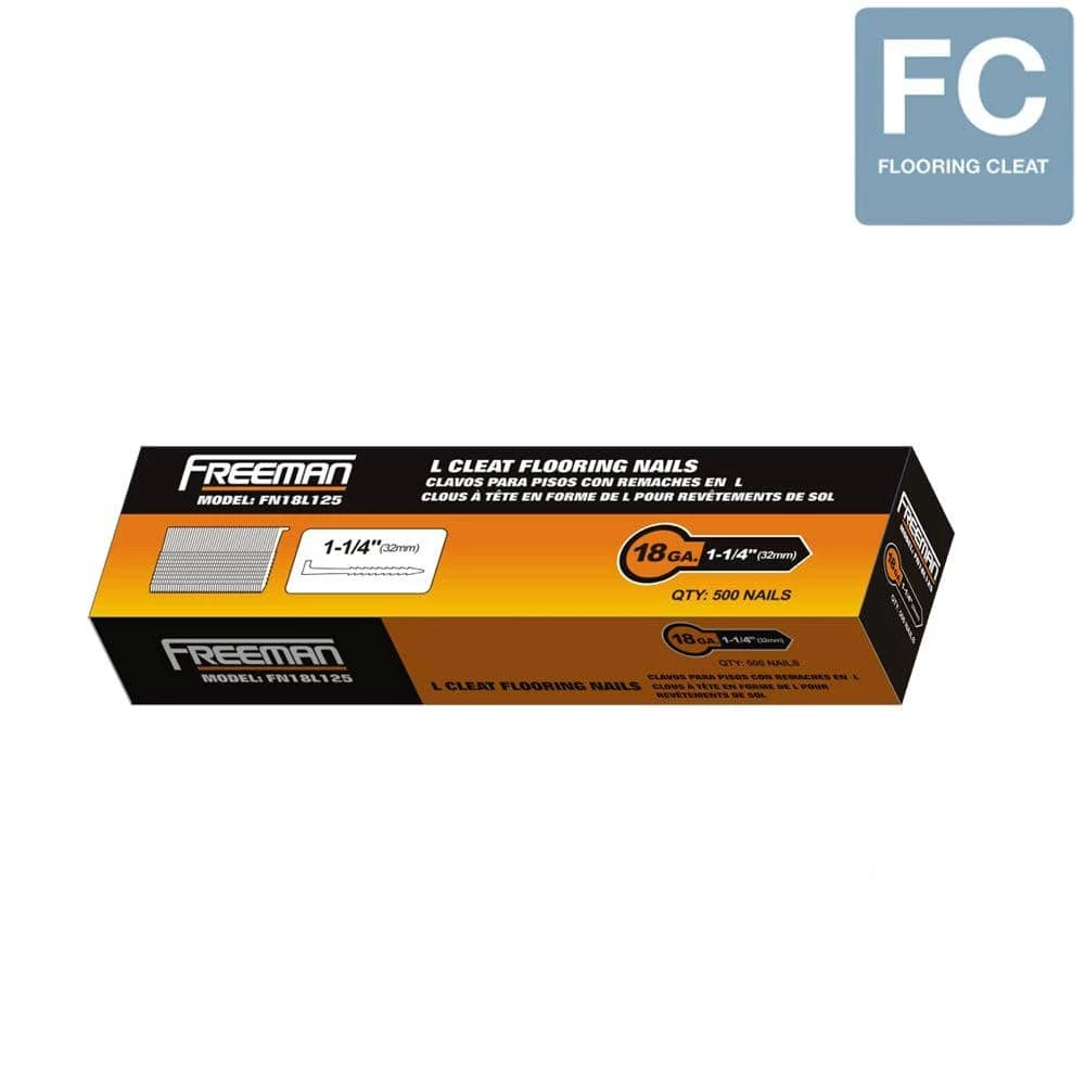 Best Pirce 😍 Freeman 1-1/4 in. 18-Gauge Glue Collated L-Cleat Flooring Nails (500-Count) 🛒 - Image 2