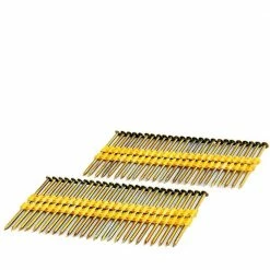 Flash Sale 🔥 Freeman 2-3/8 in. x 0.113 in. 21-Degree Plastic Collated Smooth Shank Brite 🧥 Coated Framing Nails (2000-Count) ⭐