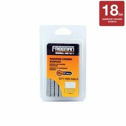 Top 10 ❤️ Freeman 1 in. 18-Gauge Glue Collated Narrow Crown Staples (1000 Count) 🎁