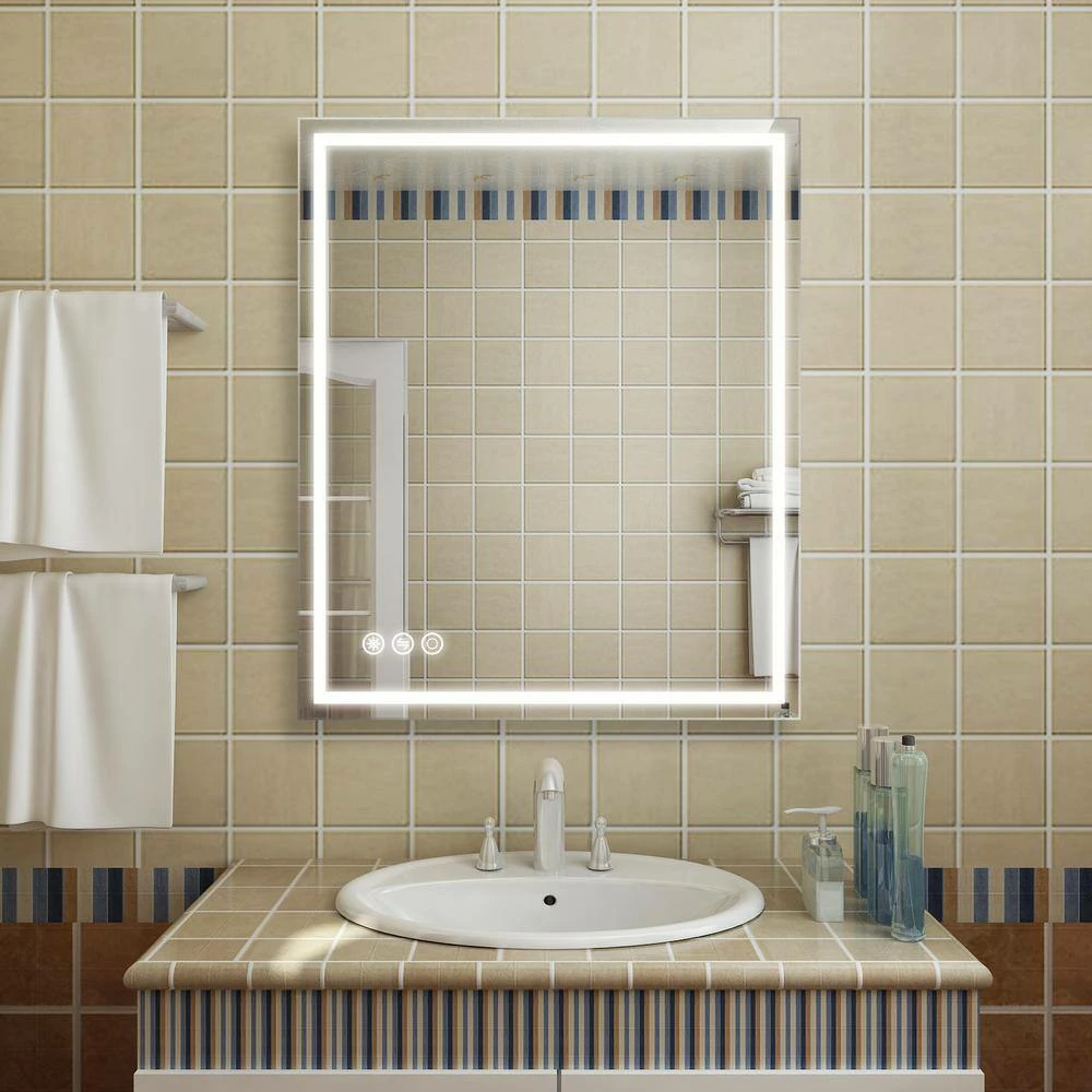 Buy ✨ Boyel Living 36 in. W x 30 in. H Frameless Rectangular LED Light Bathroom Vanity Mirror 💯 - Image 7