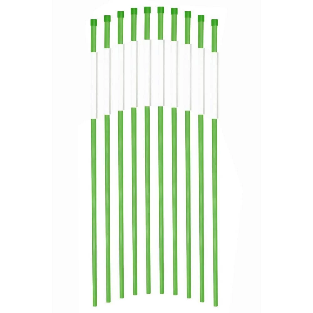 Cheapest 🎉 FiberMarker 36 in. Driveway Markers 5/16 in. Dia Driveway Reflectors Hollow Snow Stakes, Green (50-Pack) 🎁