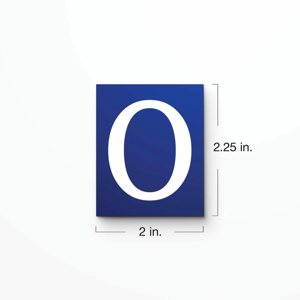 Deals 😍 KANTU 2 in. x 2.25 in. Royal Blue Ceramic Wall Tile Address Number 0 🛒 - Image 5