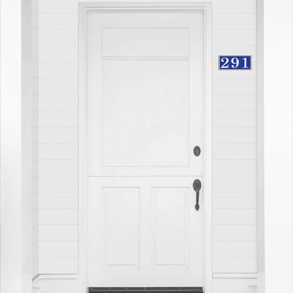 Deals 😍 KANTU 2 in. x 2.25 in. Royal Blue Ceramic Wall Tile Address Number 0 🛒 - Image 2