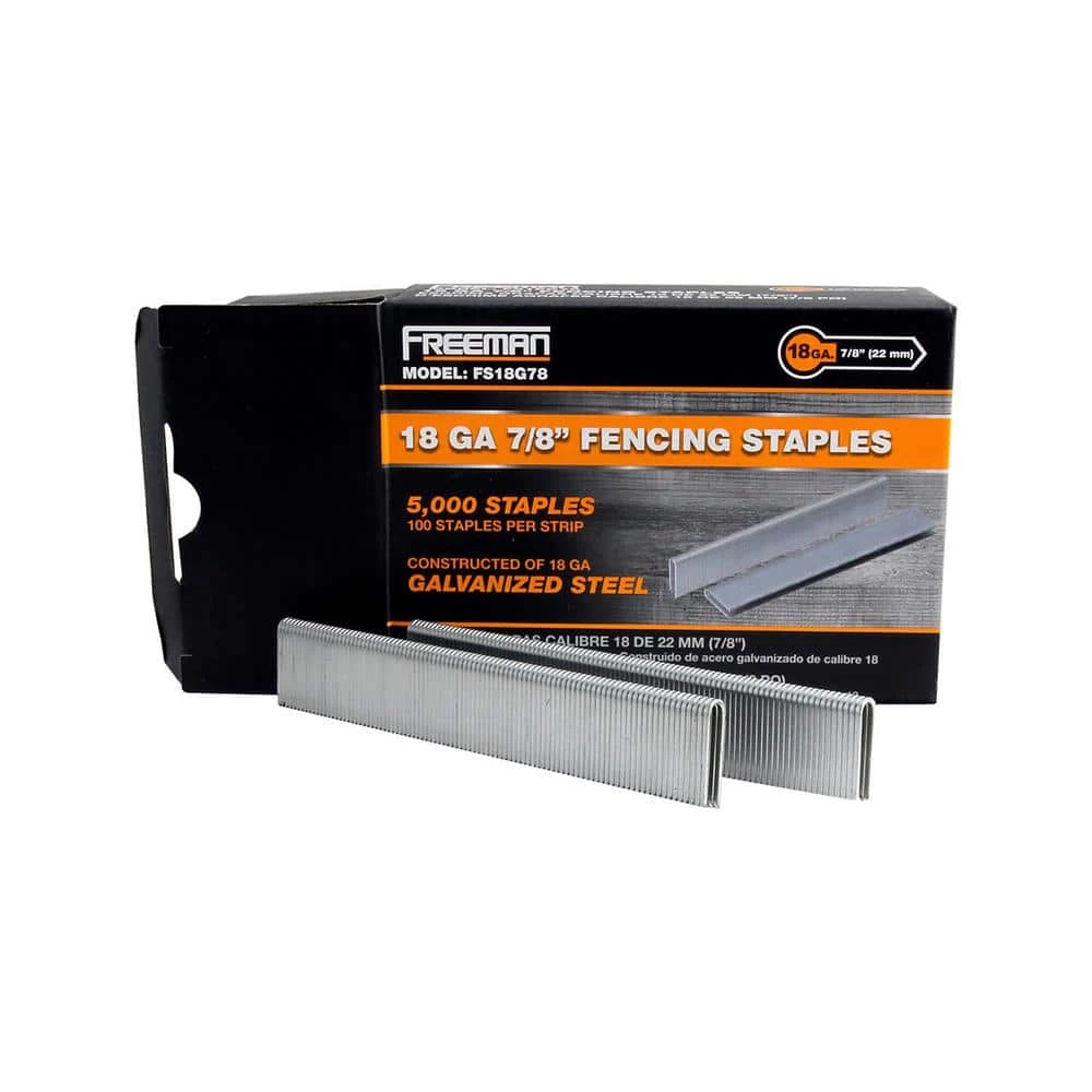 Outlet 👏 Freeman 18-Gauge 7/8 in. Glue Collated Barbed Fencing Staples (5000-Count) 😍 - Image 3