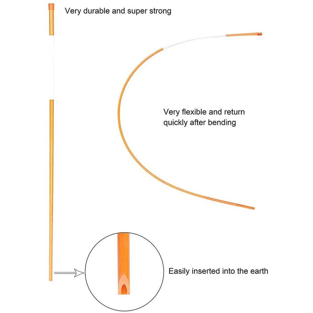 Brand new 😀 FiberMarker 24 in. Reflective Hollow Driveway Markers, Orange (20-Pieces ) 🛒 - Image 7