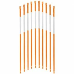 Flash Sale 😉 FiberMarker 24 in. Hollow 1/4 in. Dia Snow Poles Snow Markers Snow Stakes, Orange (50-Pack) 😉