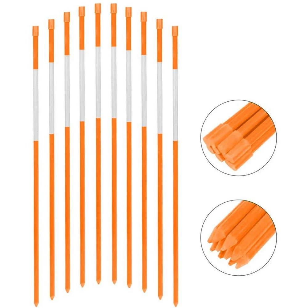 Budget ๐ฅ FiberMarker 24 in. 1/4 in. Dia Driveway Markers Snow Poles Snow Markers Snow Stakes, Orange (20-Pack) โญ - Image 7