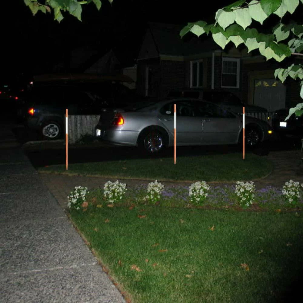 Brand new 🥰 FiberMarker 24 in. Driveway Markers 1/4 in. Dia Snow Poles Snow Markers Snow Stakes Hollow, Orange (20-Pack) 💯 - Image 7