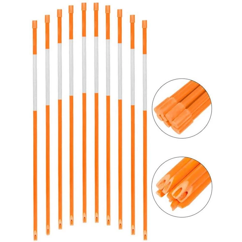 Brand new 🥰 FiberMarker 24 in. Driveway Markers 1/4 in. Dia Snow Poles Snow Markers Snow Stakes Hollow, Orange (20-Pack) 💯 - Image 5