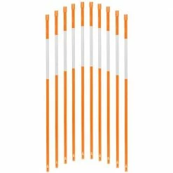 Brand new 🥰 FiberMarker 24 in. Driveway Markers 1/4 in. Dia Snow Poles Snow Markers Snow Stakes Hollow, Orange (20-Pack) 💯