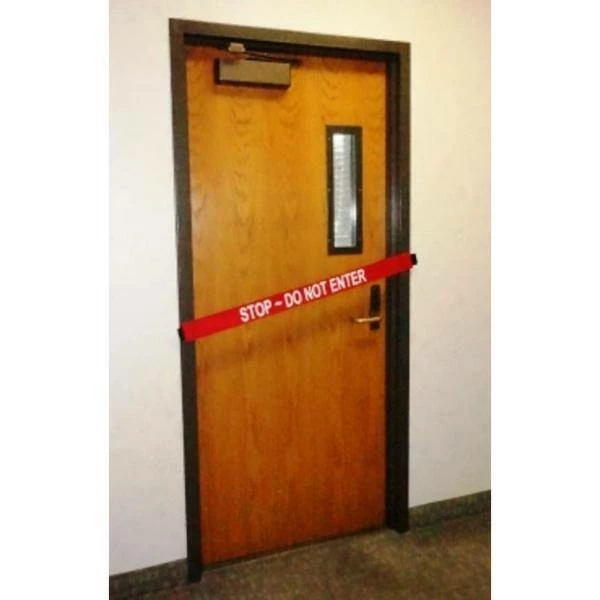Budget โ๏ธ Magnetic Door Barrier Nylon Stop Do Not Enter Safety Banner with Magnetic Ends. Fits up to a 51 in. Extra-Wide Doorway ๐งจ - Image 3