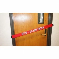 Budget 🔥 Magnetic Door Barrier Nylon Safety Barrier with Magnetic Ends Stop Do Not Enter Imprint Fits up to a Standard 36 in. W Doorway 😉