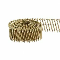 Cheapest 🛒 Scrail 2-1/2 in. x 1/9 in. 15-Degree Wire Coil Versa Drive Nail Screw Fastener (2,000-Pack) ⭐