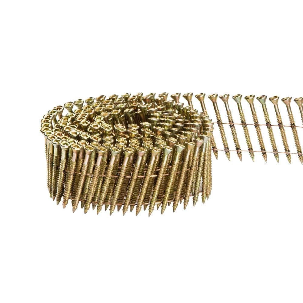 Hot Sale ๐งจ Scrail 2-1/4 in. x 1/9 in. 15-Degree Wire Coil Versa Drive Nail Screw Fastener (2,000-Pack) ๐คฉ
