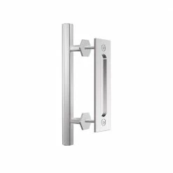 Coupon โ๏ธ Boyel Living 10 in. Stainless Steel Hexagon Pull and Flush Sliding Barn Door Handle Set โค๏ธ