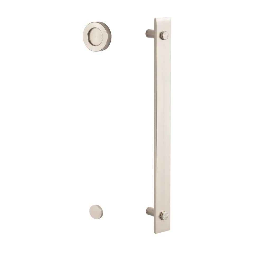 Outlet ❤️ Sure-Loc Hardware 14in Satin Nickel Sliding Door Modern Barn Door Handle 🤩