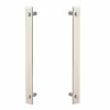 Brand new ❤️ Sure-Loc Hardware 14in Satin Nickel Sliding Door Modern Double-Sided Barn Door Handle 🔔