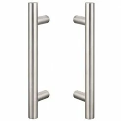 Best Sale 😉 Sure-Loc Hardware 12in Satin Stainless Sliding Door Modern Double-Sided Ladder Barn Door Handle 🎁