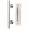 Wholesale 😀 Sure-Loc Hardware 12in Modern Satin Stainless Sliding Barn Door Ladder Handle with 8in Flush Handle 😍