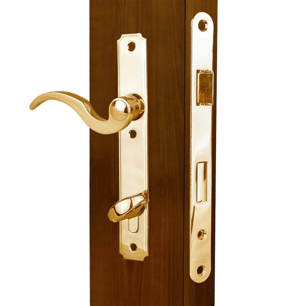 Best Pirce ๐ Taco ML800 Series Bright Brass Entry Atrium Mortise Lock with Thumb Turn Lever ๐