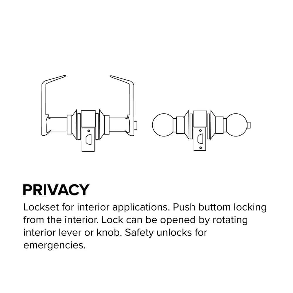 Cheap ๐ Taco DxML Series Brushed Chrome Privacy Mortise Lock Door Handle with Sectional Right-Handed Lever ๐งจ - Image 3