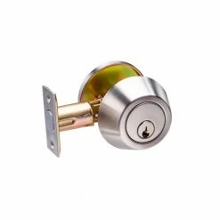 Flash Sale ❤️ Taco 200 Series Grade 3 Satin Stainless Steel Single Cylinder Tubular Deadbolt 🤩