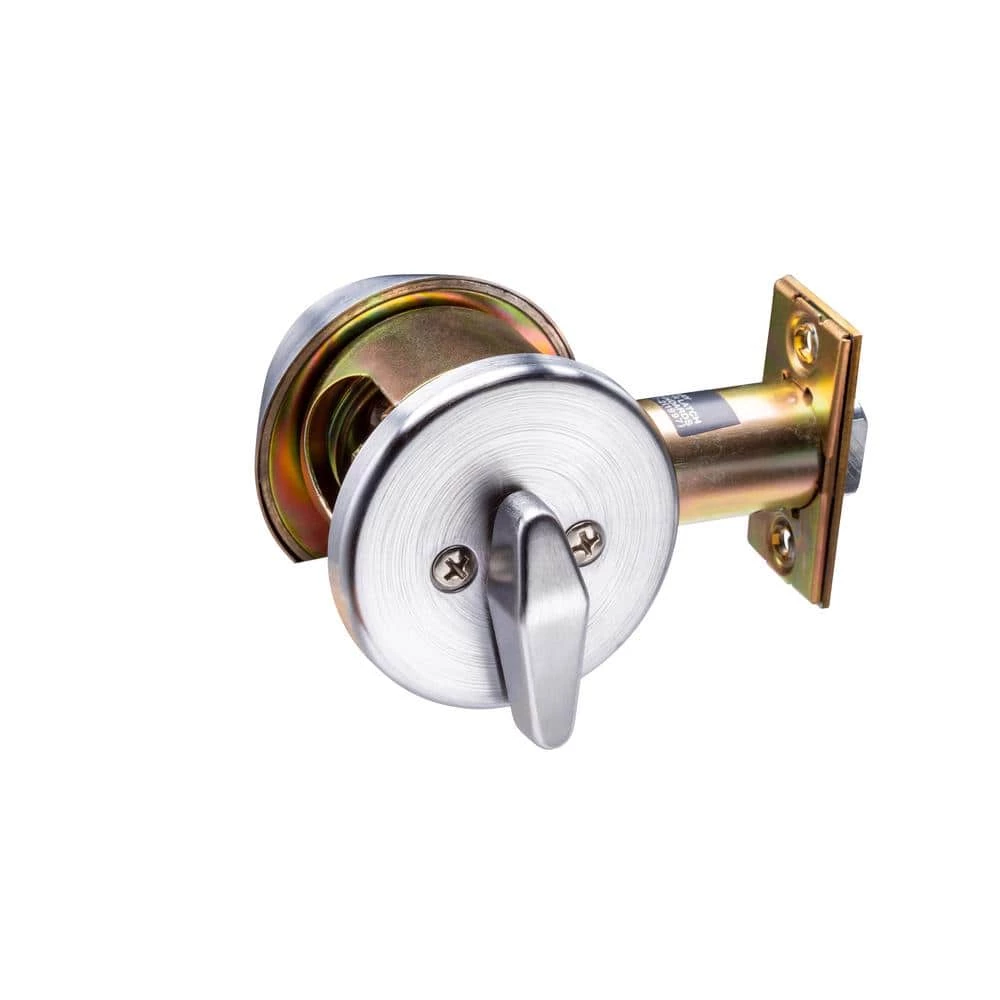 Discount ๐งจ Taco LSV Saturn Series Brushed Chrome Commercial Cylindrical Entry Door Handle with 700 Series Single Cylinder Deadbolt Combo โ - Image 6