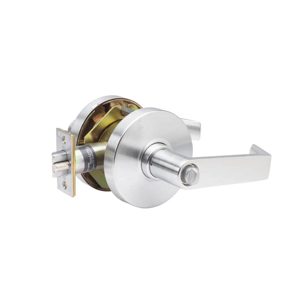 Brand new 🥰 Taco Heavy-Duty Brushed Chrome Commercial Cylindrical Entry Door Lever/Handle with Lock 👍 - Image 2