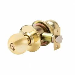 Best deal 🎉 Taco Light Duty Stainless Steel Cylindrical Grade 3 Keyed Entry Door Knob Set with 1-3/4 Backset 🌟
