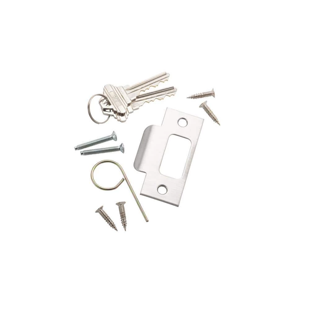 Discount 🎁 Taco Light Duty Stainless Steel Cylindrical Grade 3 Keyed Entry Door Knob Set with 13/4 in. Backset 🌟 - Image 2