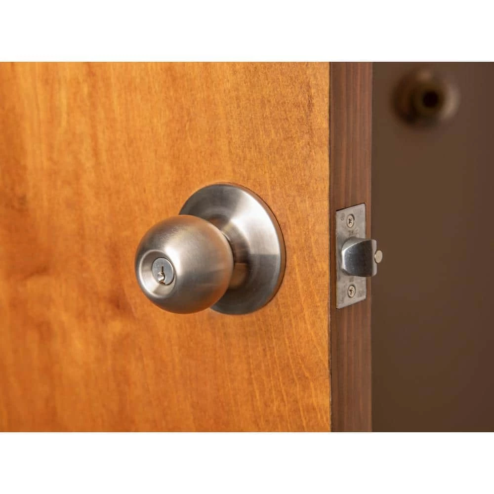 Deals โ Taco Heavy Duty Stainless Steel Commercial Cylindrical Storeroom Door Knob with Lock ๐ - Image 4
