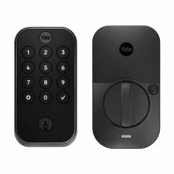 Cheapest 👏 Yale Assure 2 Lock Black Suede Keyed Single Cylinder Deadbolt with Push Button Keypad and Bluetooth 👍