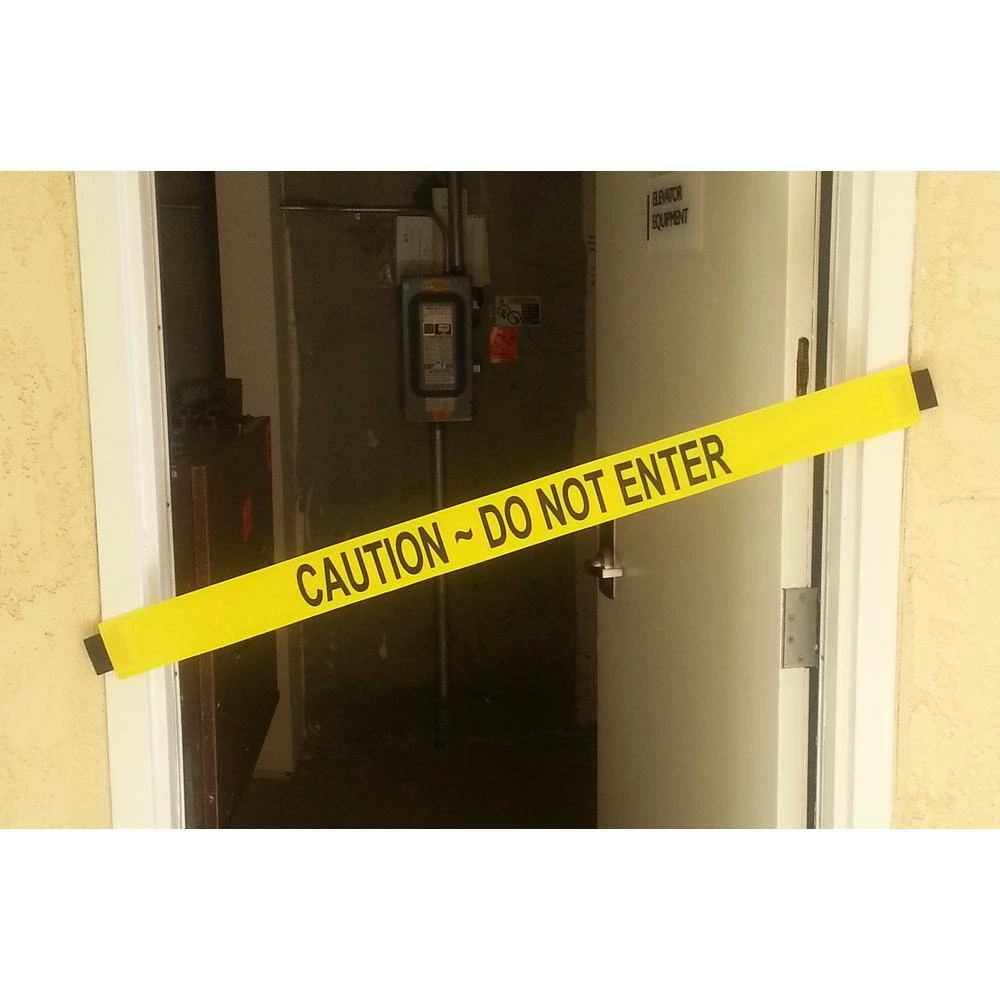 Best reviews of 🥰 Magnetic Door Barrier Nylon Caution Do Not Enter Safety Banner with Magnetic Ends. Fit's a Standard 36 in. W Doorway ❤️ - Image 2