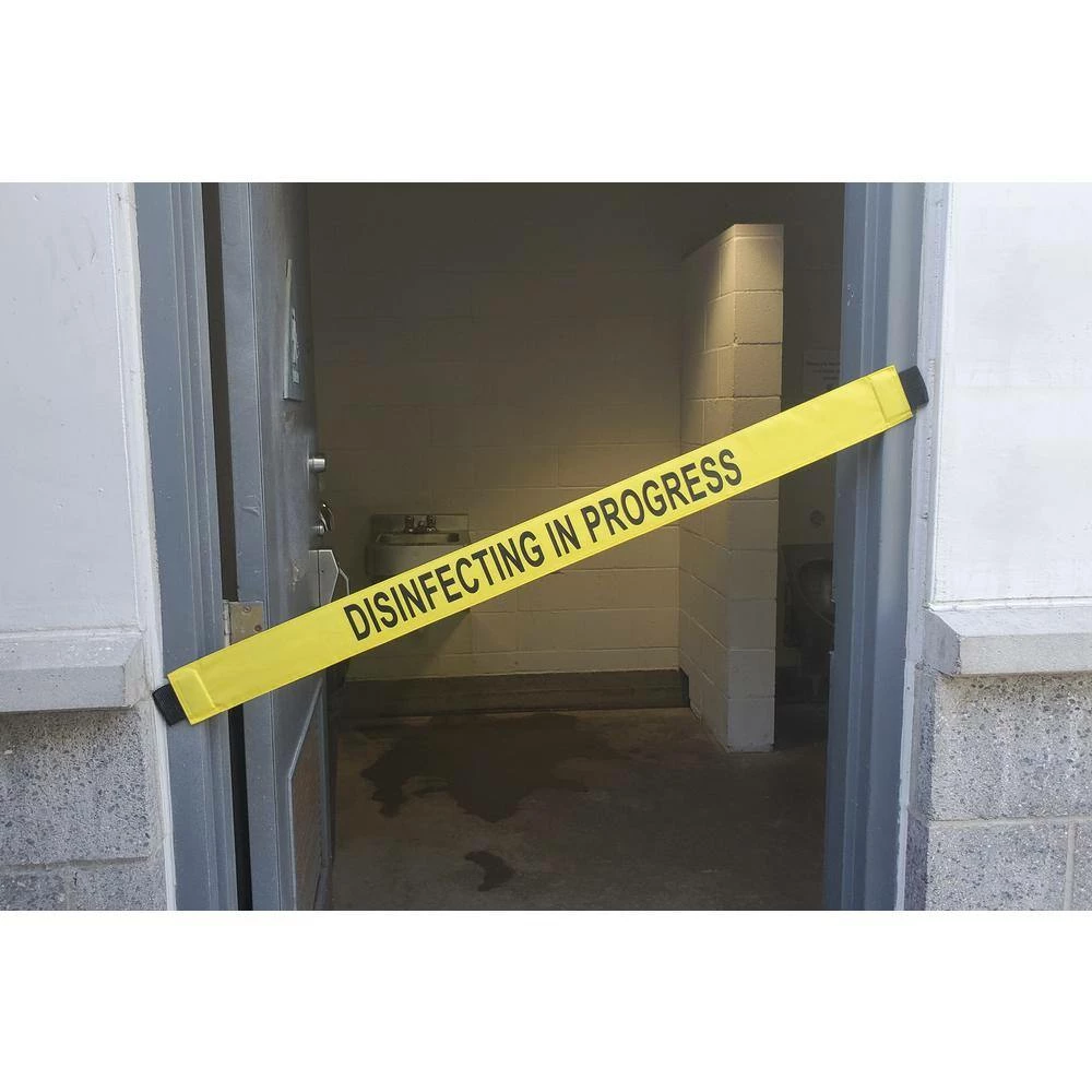 Top 10 😍 Magnetic Door Barrier 36 in. W Nylon Safety Barrier with Magnetic Ends Disinfecting in Progress Imprint Fits up to a Standard Doorway 🔥 - Image 2