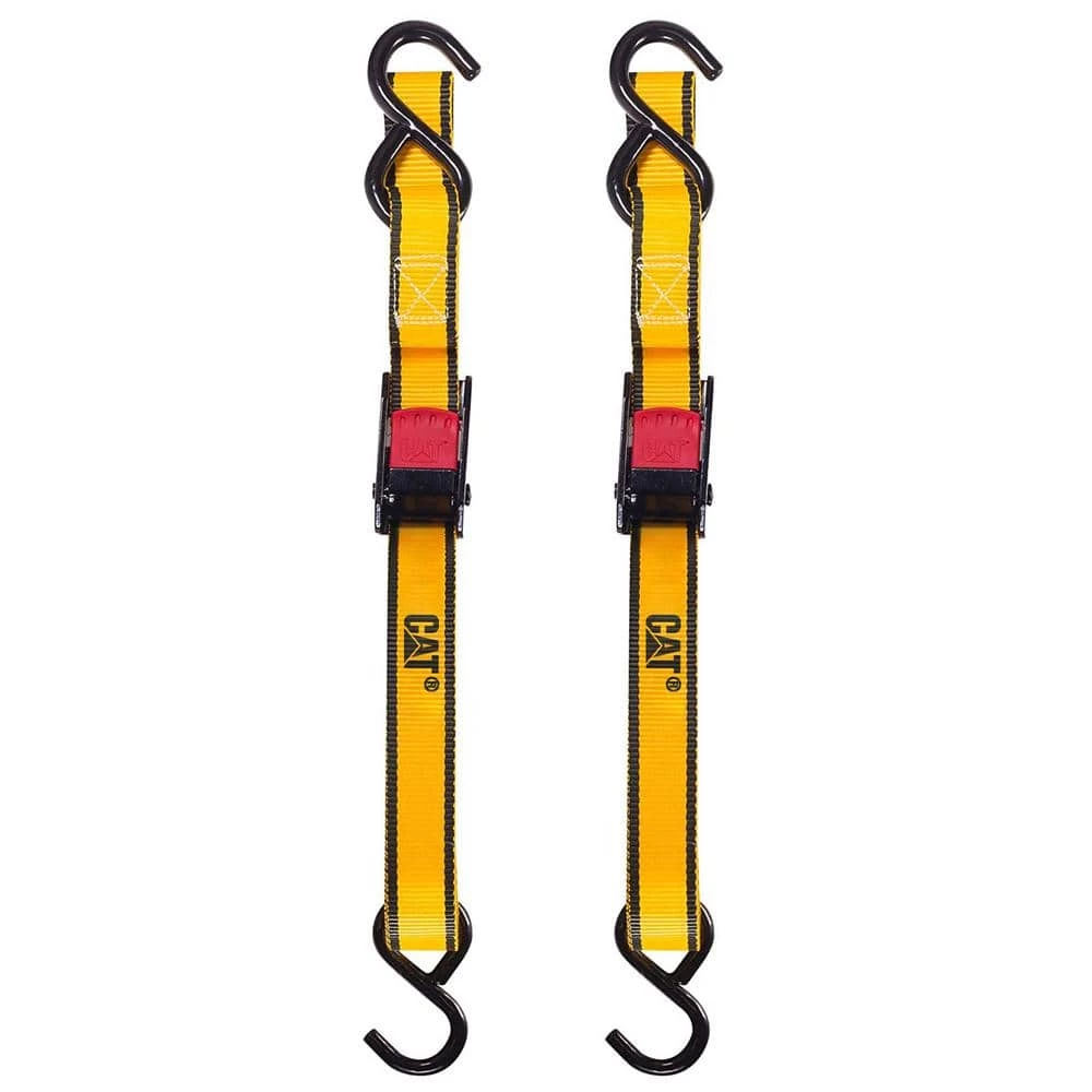 Buy 🌟 CAT 10 ft. x 1 in. Cambuckle Tie-Down Straps 400 lbs. (2-Pack) 🌟