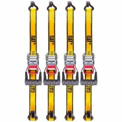 Promo 🔔 CAT 16 ft. x 1-1/4 in. Heavy-Duty Ratcheting 1000 lbs. Tie-Down Straps (4-Piece) ✨